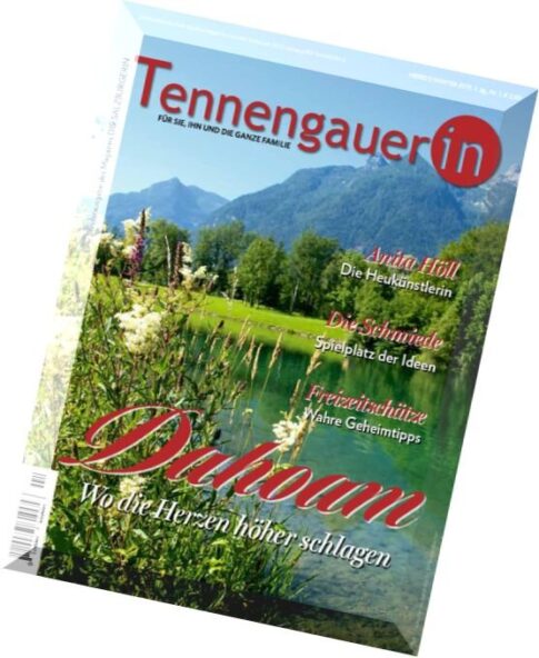 Tennengauerin Magazin — Herbst-Winter 2015