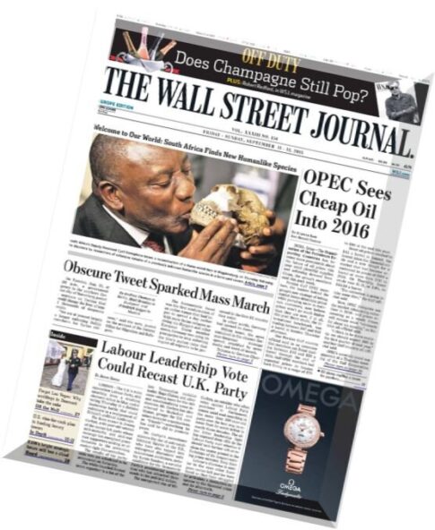 The Wall Street Journal — Europe 11-13 September 2015