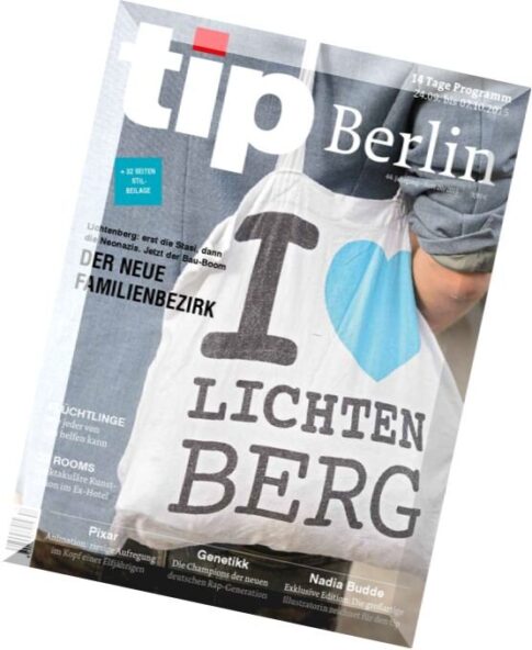 Tip Berlin – 24 September bis 7 Oktober 2015