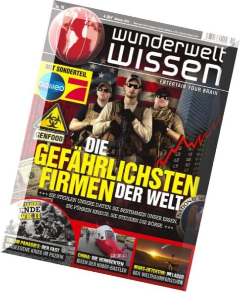 Wunderwelt Wissen Magazin — Oktober 2015