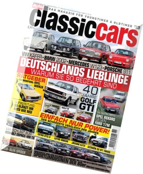 Auto Zeitung Classic Cars – N 11, 2015