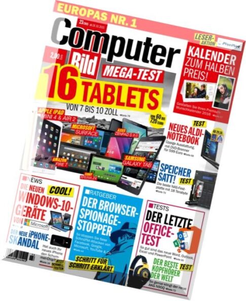 Computer Bild Germany – Nr.23, 24 Oktober 2015