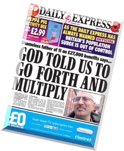 Daily Express – 30 October 2015