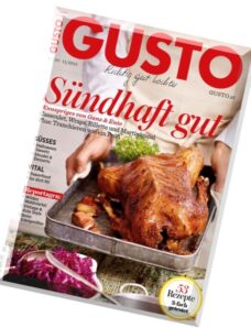 Gusto (richtig gut kochen) Magazin – November 2015