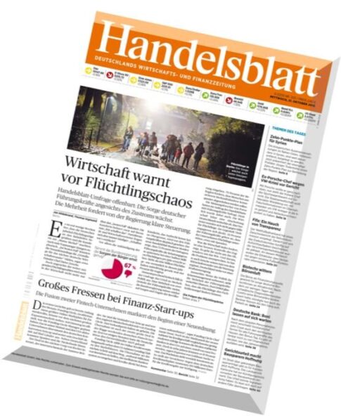 Handelsblatt – 21 Oktober 2015