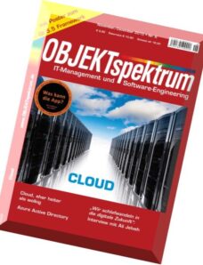OBJEKTspektrum Magazin – November-Dezember 2015