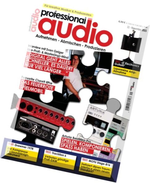 Professional Audio Magazin — November 2015