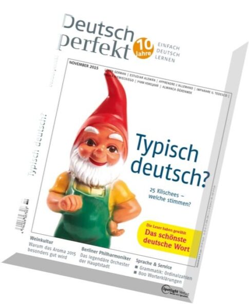 Deutsch Perfekt — November 2015