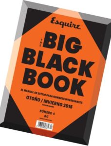 Esquire Spain — The Big Black Book — Otono-Invierno 2015
