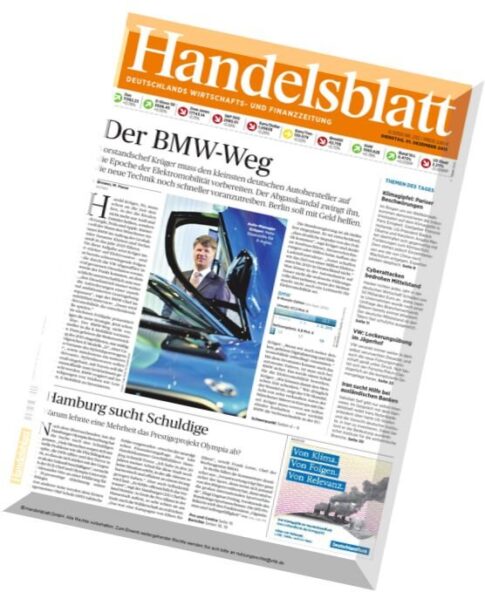Handelsblatt — 01 Dezember 2015