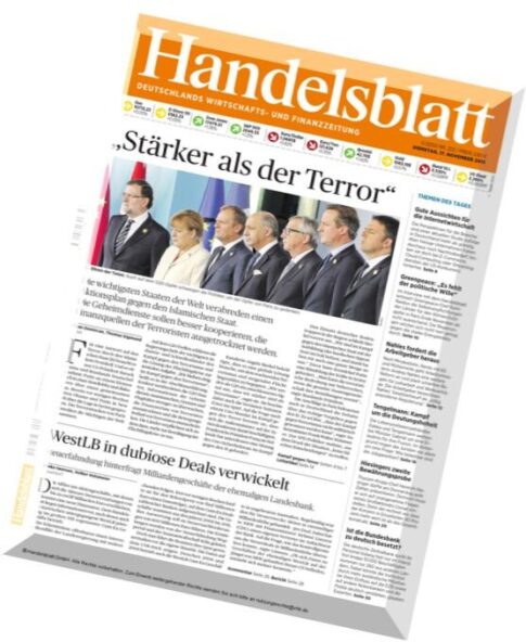 Handelsblatt – 17 November 2015