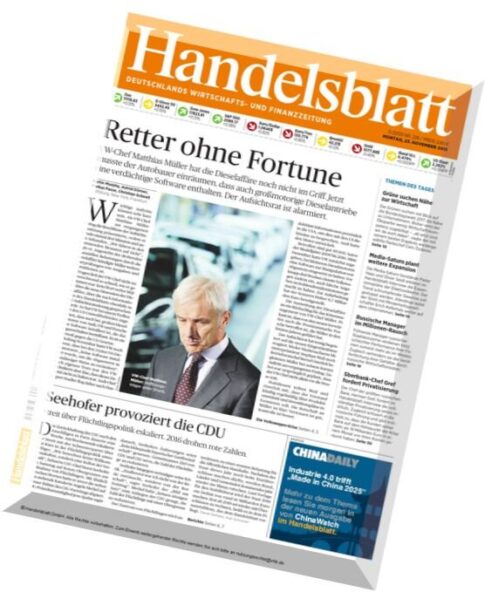 Handelsblatt — 23 November 2015