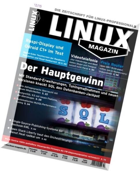 Linux Magazin – Dezember 2015