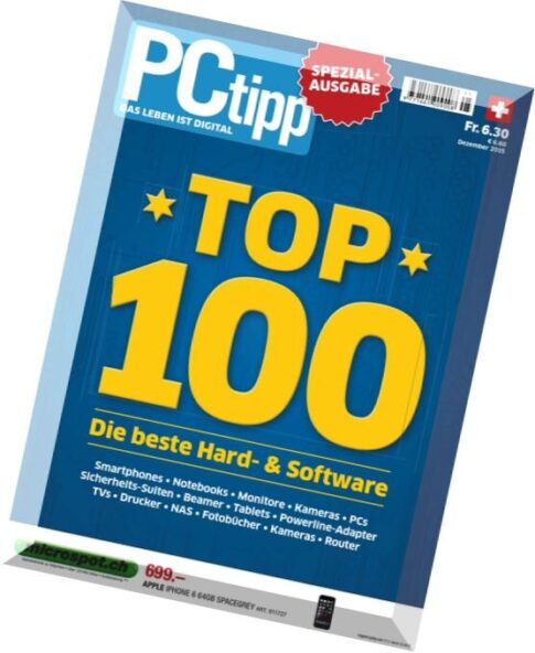 PC Tipp – Spezialausgabe Top 100 Beste Soft und Hardware Dezember 2015