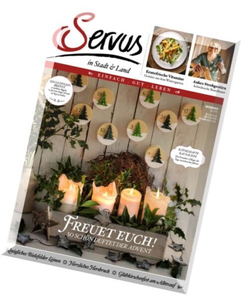Servus — (Einfach — Gut — Leben) Magazin Dezember 2015