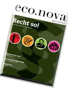 eco.nova – Spezial Recht 2015-2016