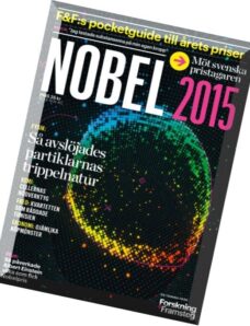 Forskning Framsteg Special Nr.1 – Nobel 2015