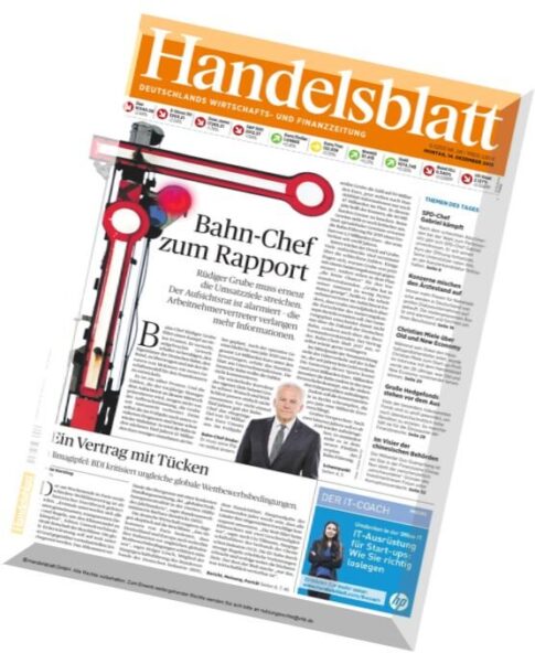 Handelsblatt — 14 Dezember 2015