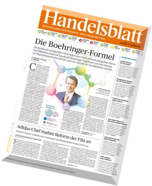 Handelsblatt — 16 Dezember 2015