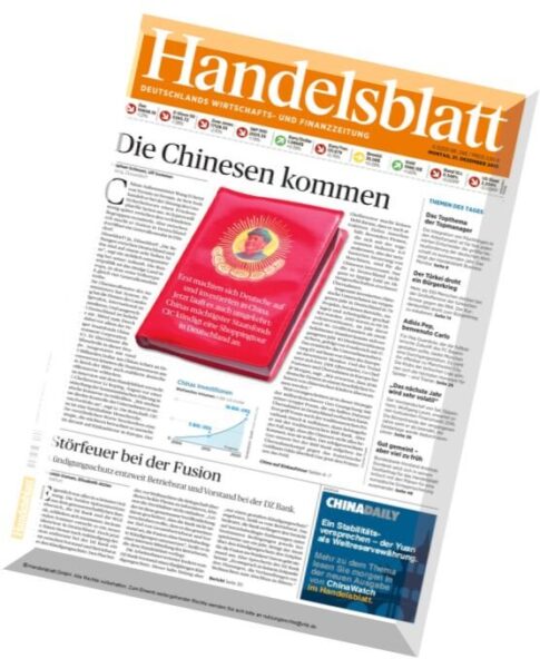 Handelsblatt — 21 Dezember 2015