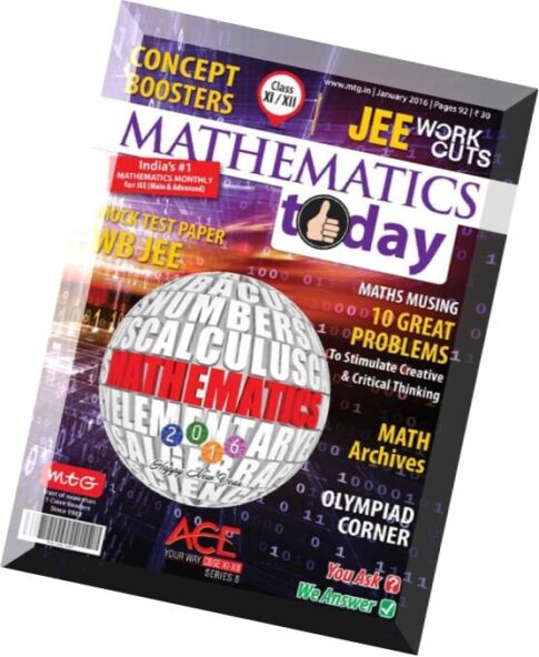Mathematics Today — January 2016