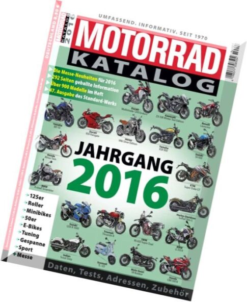 Motorrad Magazin – Sonderheft Der Motorradkatalog 2016
