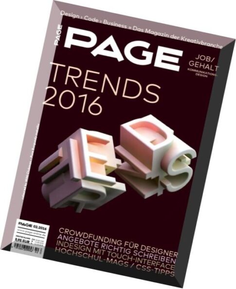 Page Das Magazin — Februar 2016