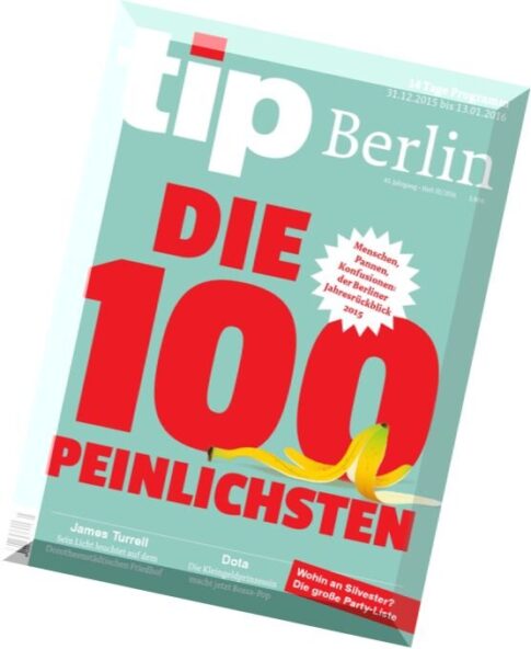 Tip Berlin — 31 Dezember 2015 bis 13 Januar 2016