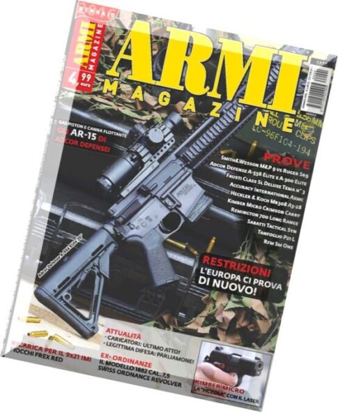 Armi Magazine — Gennaio 2016