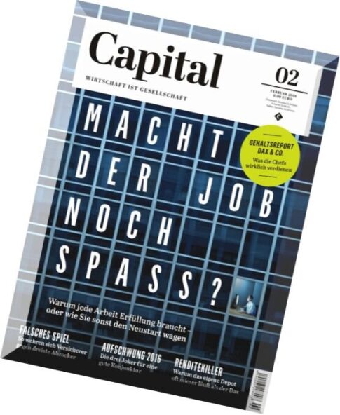 Capital Wirtschaftsmagazin — Februar 2016
