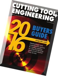 Cutting Tool Engineering Magazine – November 2015