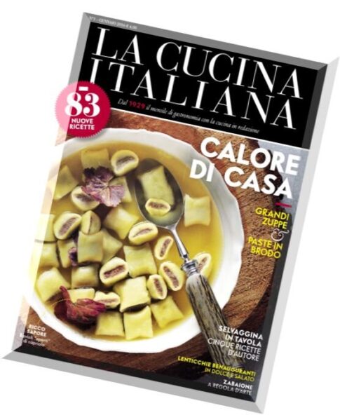 La Cucina Italiana – Gennaio 2016