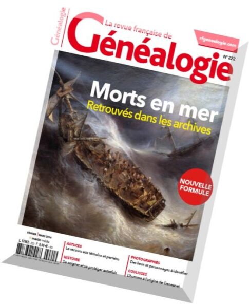 La Revue Francaise de Genealogie – N 222, Fevrier-Mars 2016