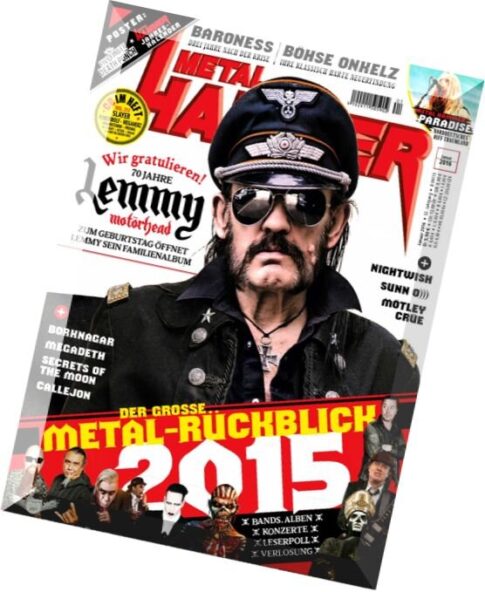 Metal Hammer Germany — Januar 2016