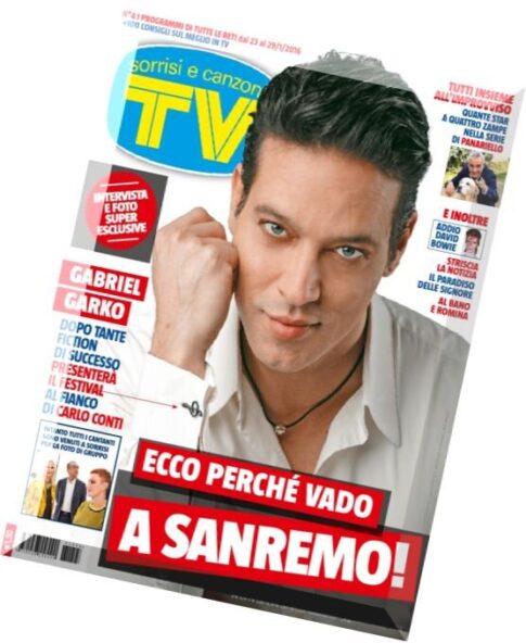 TV Sorrisi e Canzoni – 23 Gennaio 2016