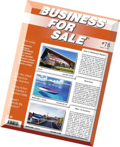Australian Business For Sale – N 78, 2015