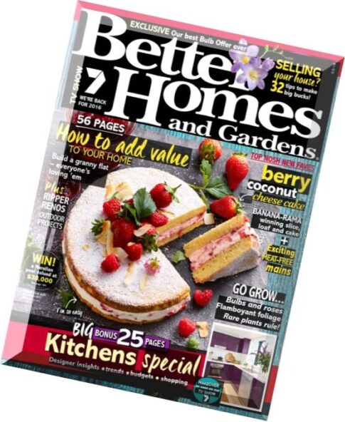 Better Homes and Gardens Australia — March 2016