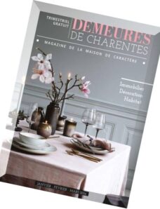 Demeures de Charentes – Janvier-Mars 2016