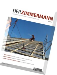 Der Zimmermann — Nr.1-2, 2016