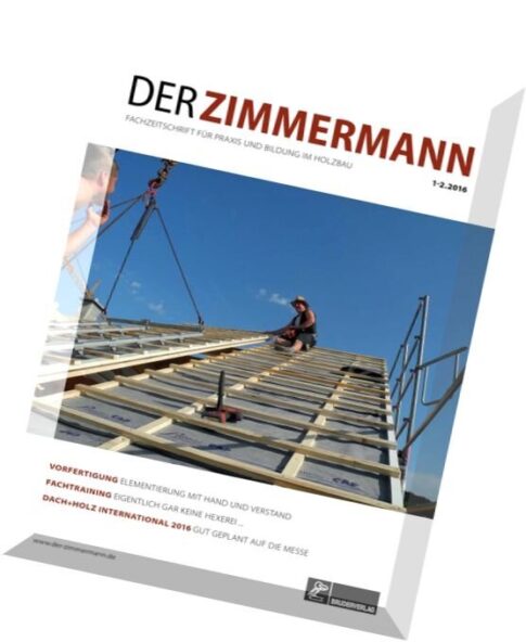 Der Zimmermann – Nr.1-2, 2016