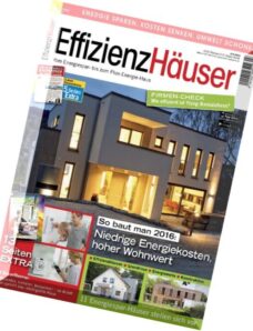 Effizienz Hauser — Februar-Marz 2016