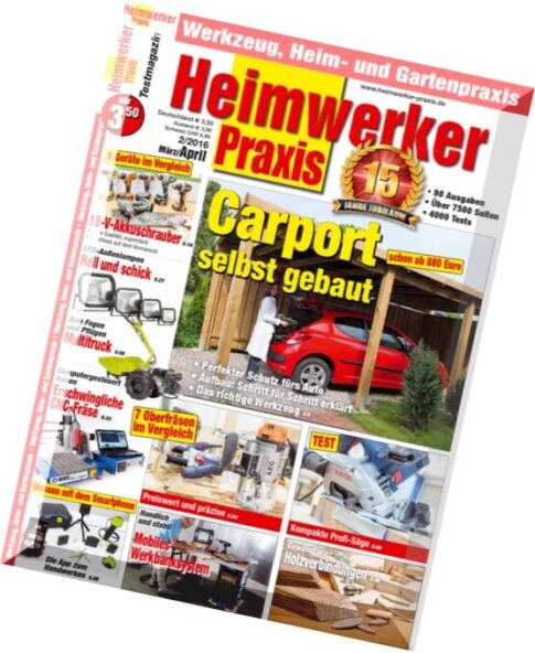 Heimwerker Praxis – Testmagazin rund um Werkzeug Bau & Garten Marz-April 2016