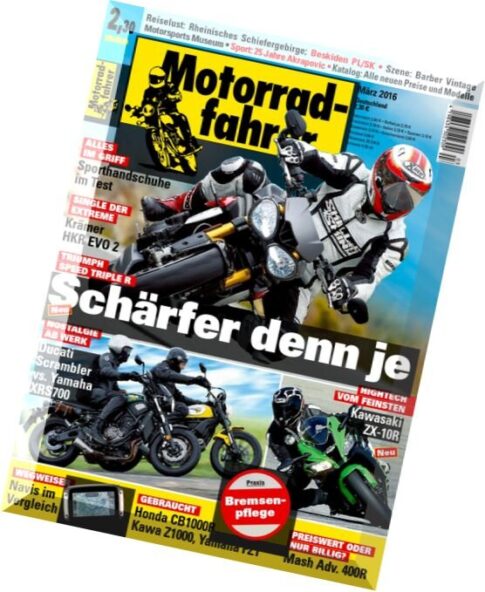 Motorradfahrer Magazin — Marz 2016