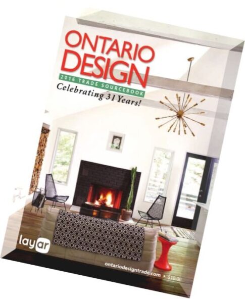 Ontario Design — 2016 Trade Sourcebook