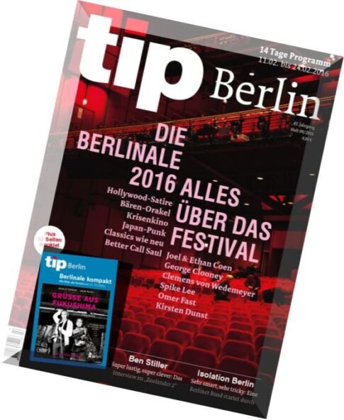 Tip Berlin — 11 bis 24 Februar 2016