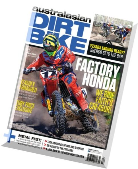 Australasian Dirt Bike Magazine – April 2016