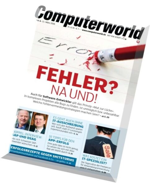 Computerworld Schweiz – N 4, 11 Marz 2016