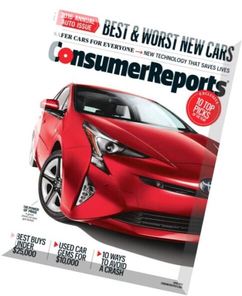 Consumer Reports – April 2016