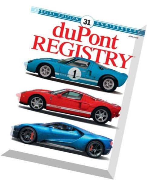 duPont REGISTRY – April 2016