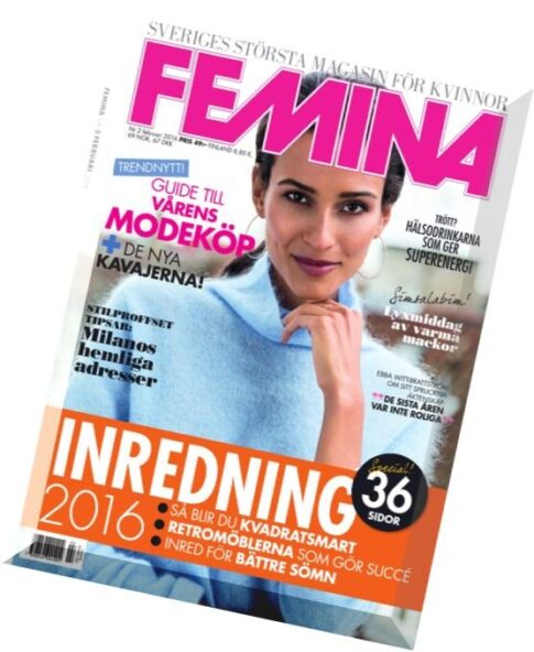 Femina Sweden – Februari 2016